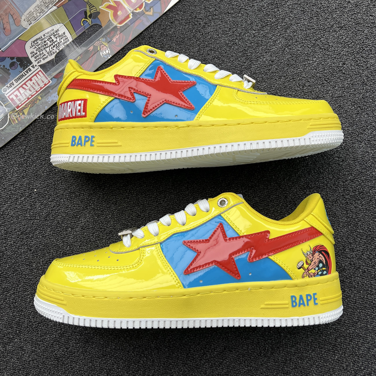 A Bathing Ape Bape Sta Marvel Comics Rocket Raccoon Thor Hulk Captain America Black Widow Iron Man  2022 (12) - newkick.app